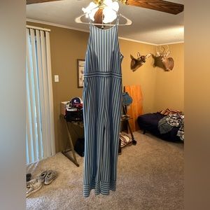 Pin stripe jumpsuit